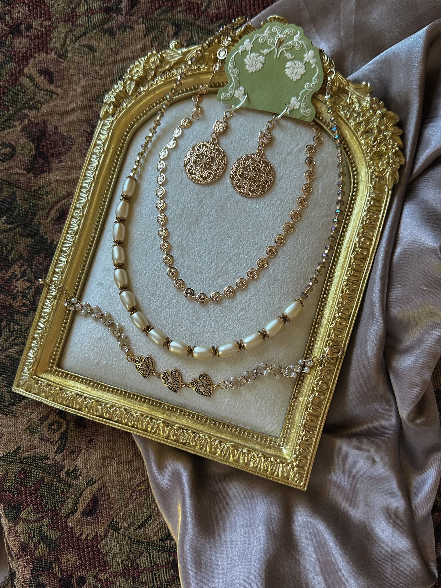 Blush Parlor Lace Earrings