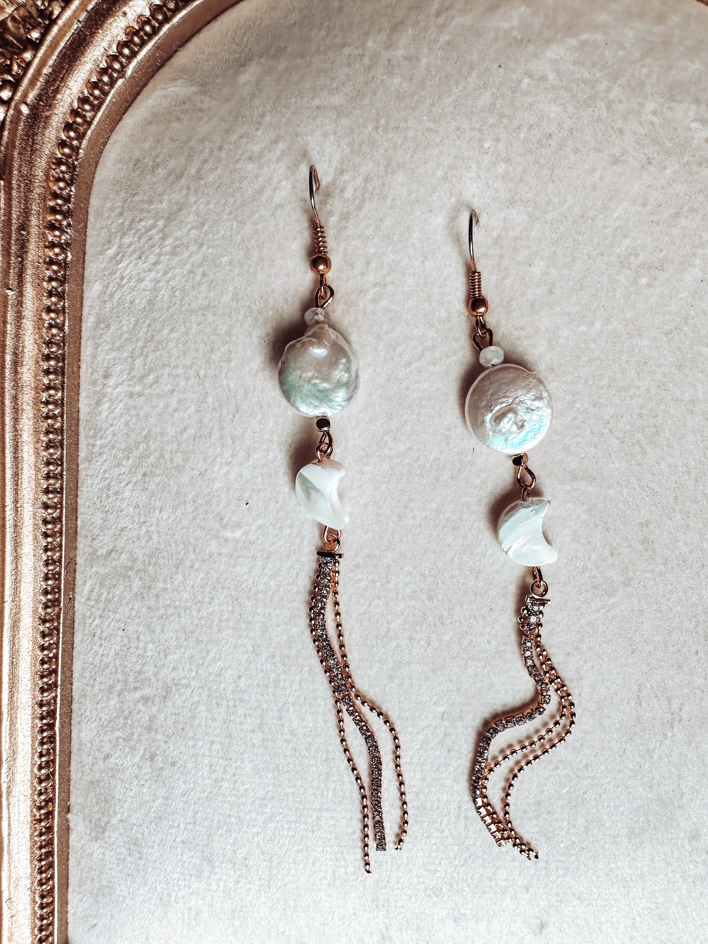 Gilded Moonbeam Earrings