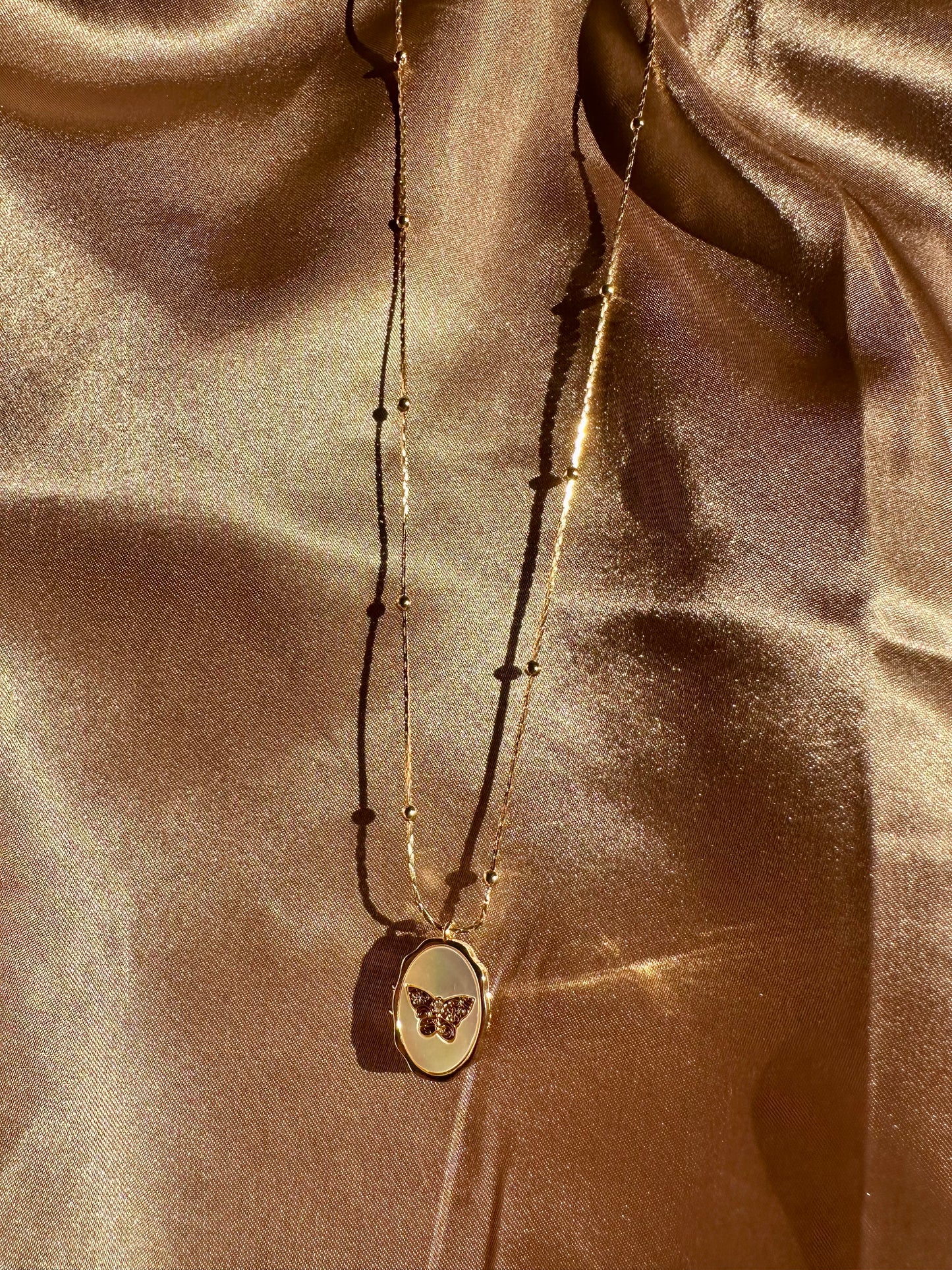 Papillon d'Or (Butterfly of Gold) Locket