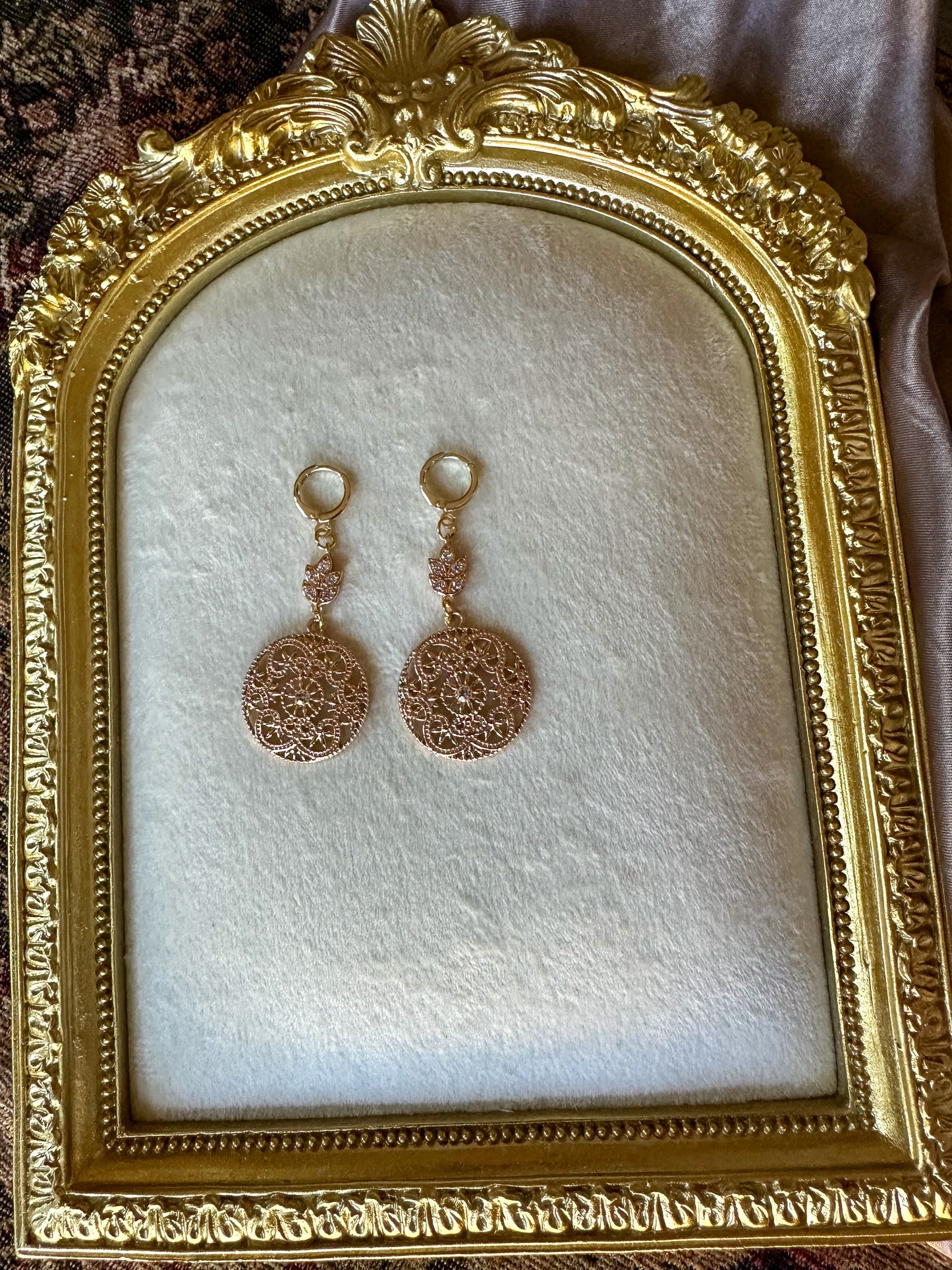 Blush Parlor Lace Earrings