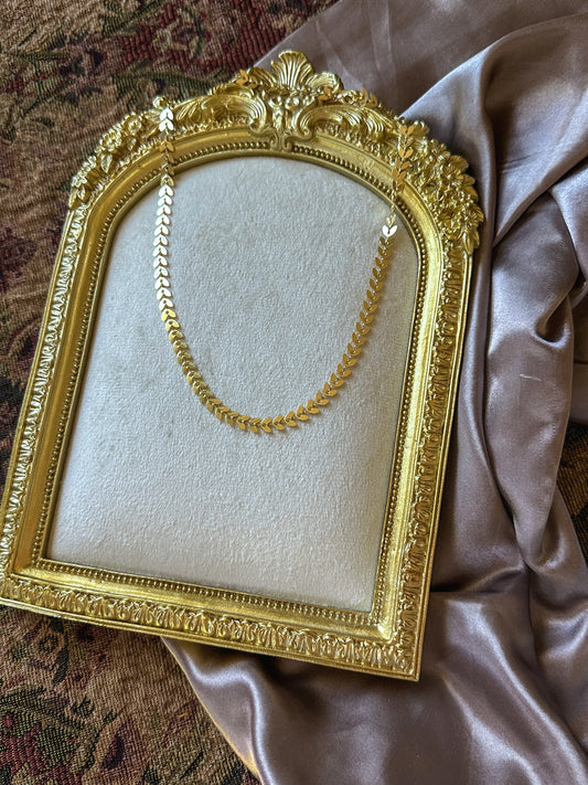 Gilded Laurel Necklace
