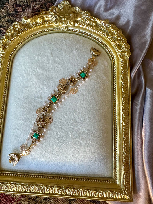 Emerald Rodeo Bracelet