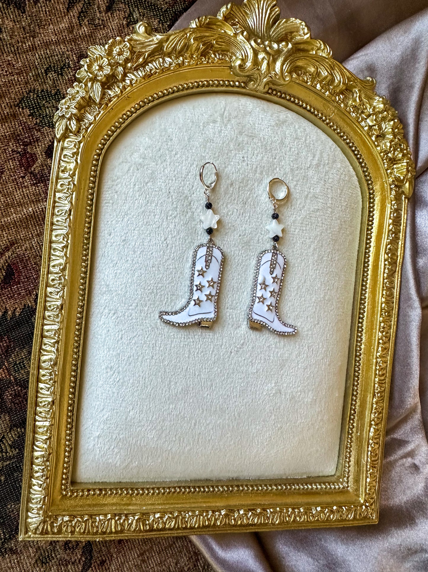 Starlit Showgirl Boots Earrings