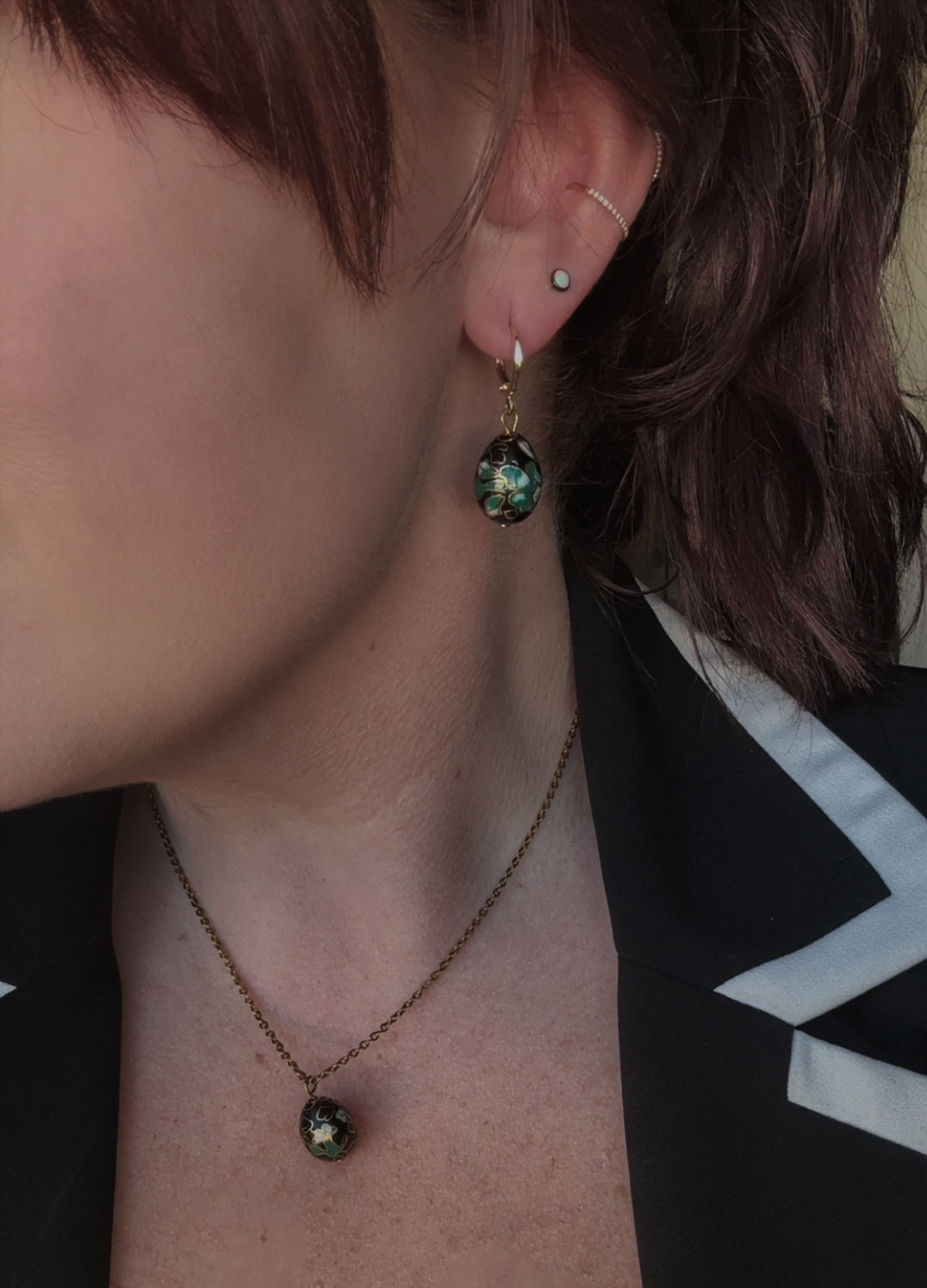 Emerald Cabaret Earrings