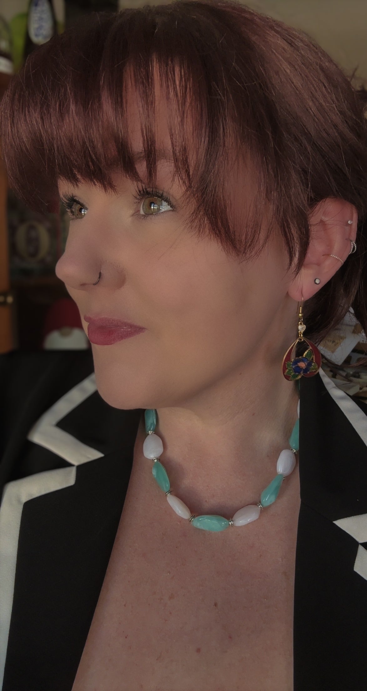 Blue Prairie Waltz Necklace