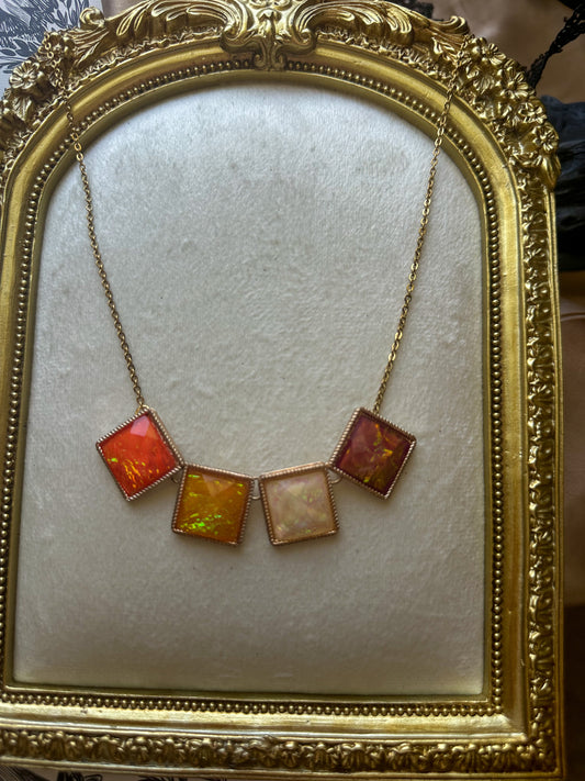 Firesky Opal Necklace