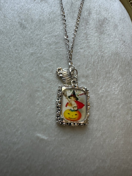 Pumpkin Court Pendant Necklace