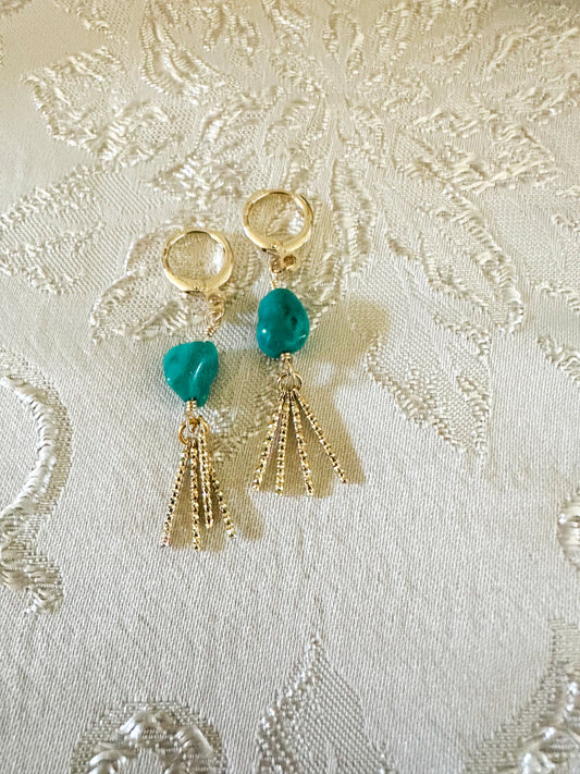 Turquoise Telegrams Earrings