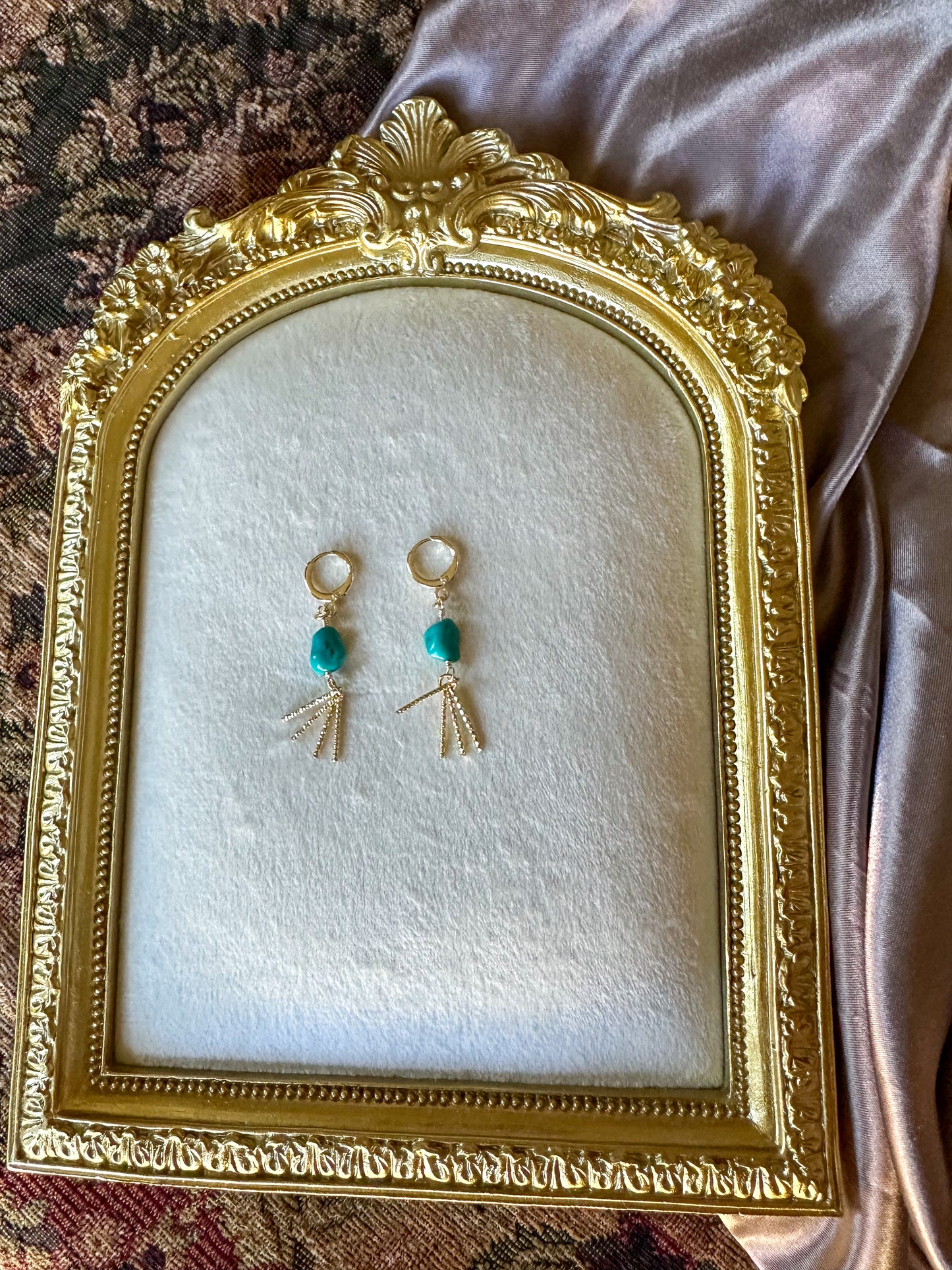 Turquoise Telegrams Earrings