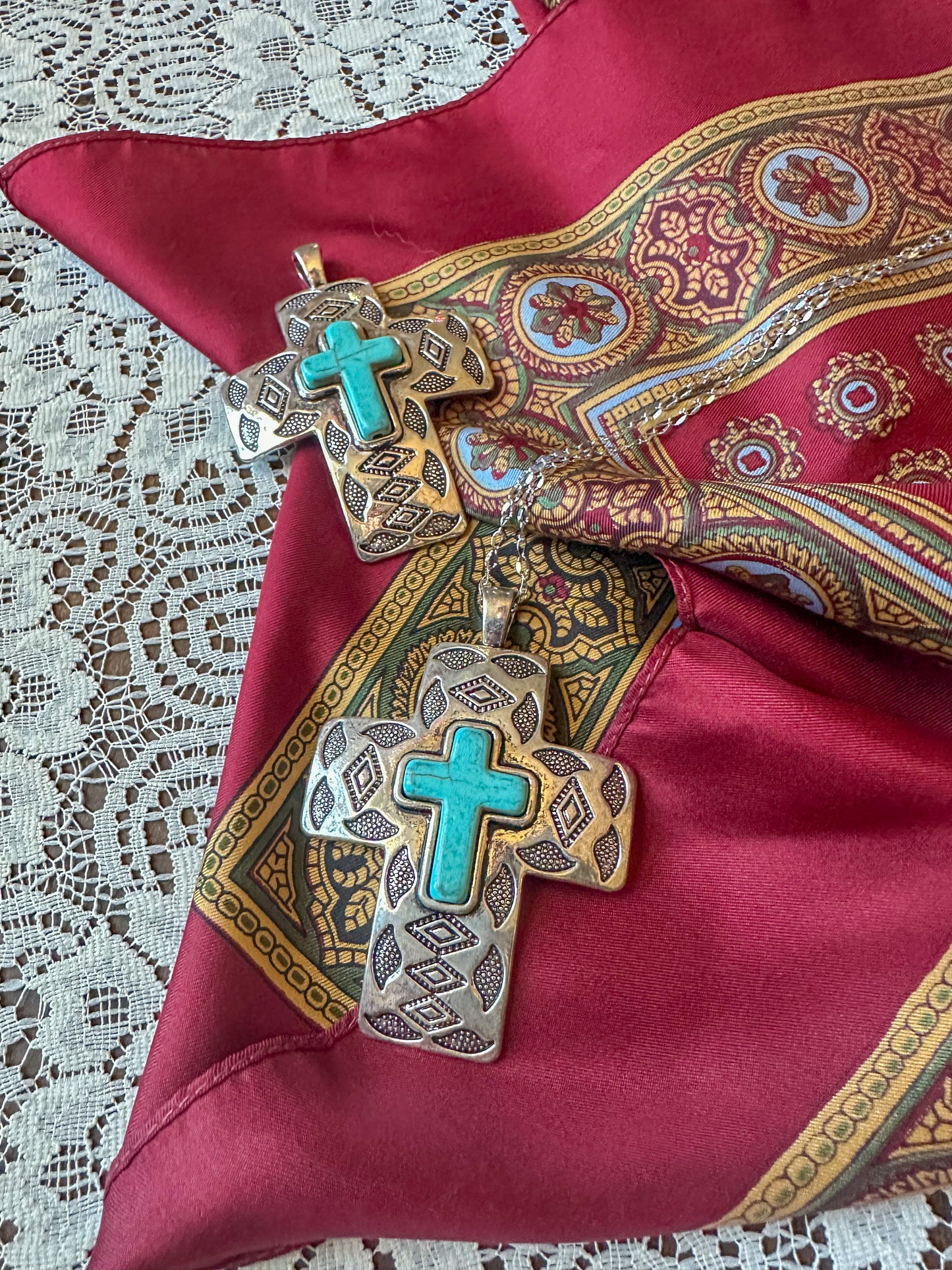 Changing Woman Cross Necklace