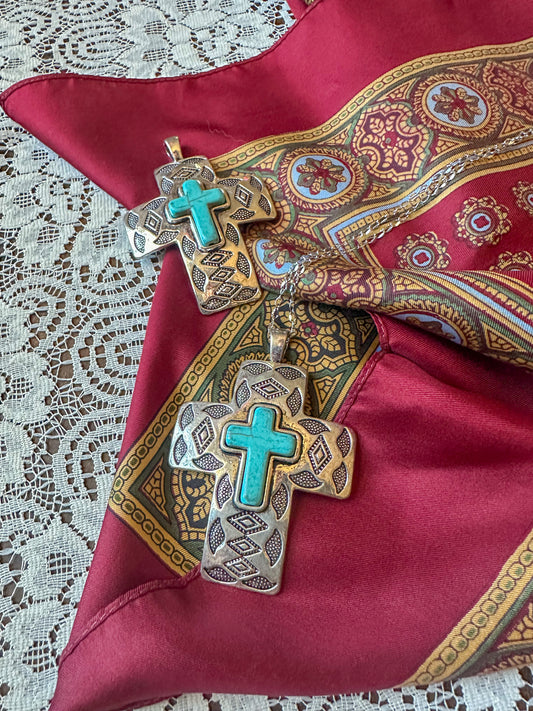 Changing Woman Cross Necklace