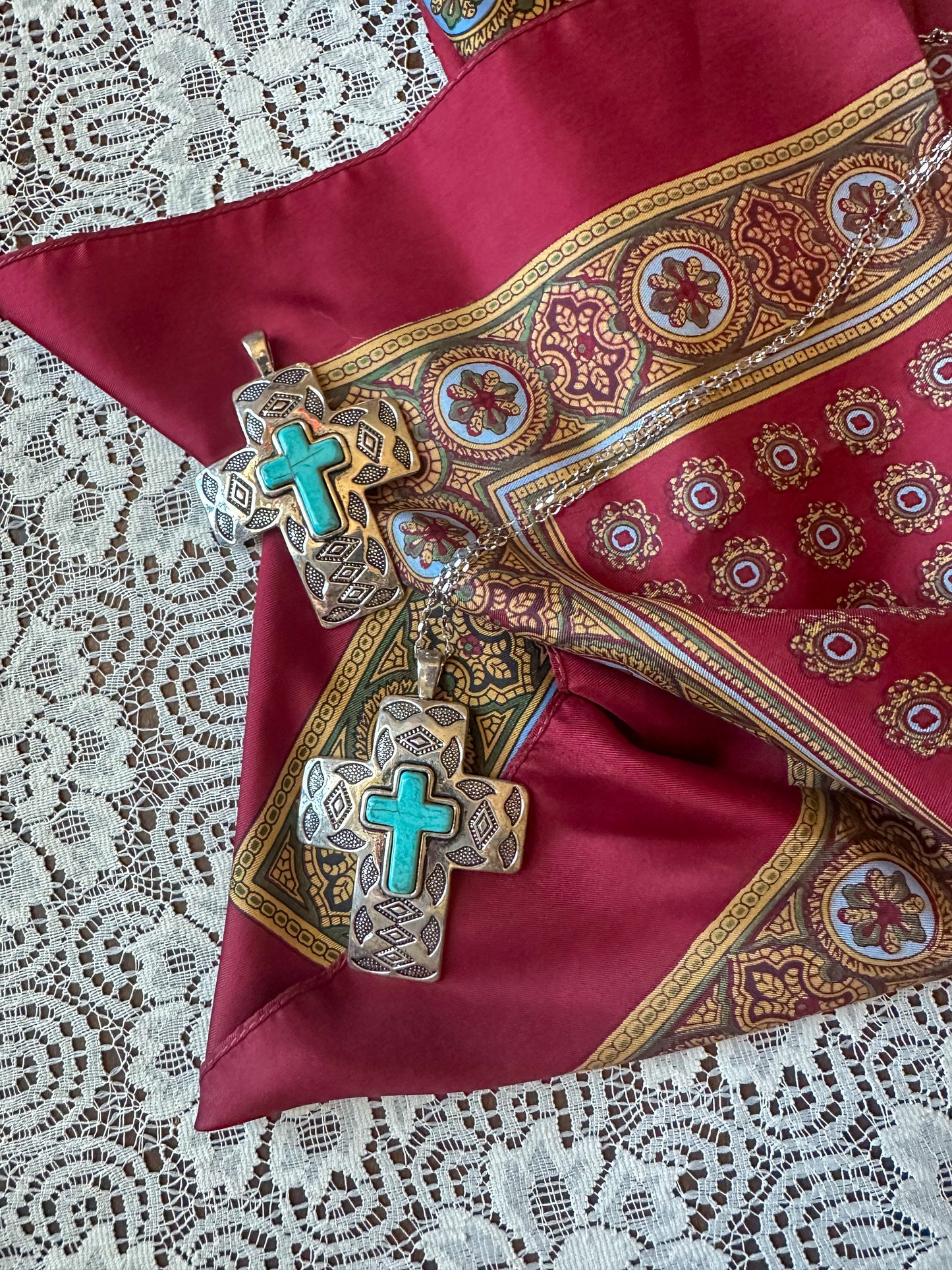 Changing Woman Cross Necklace