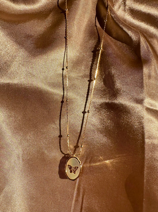 Papillon d'Or (Butterfly of Gold) Locket
