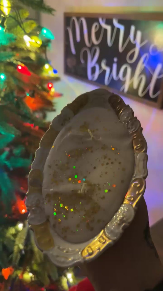 Victorian Holiday Glow Candle